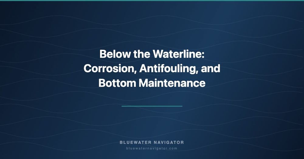 Below the Waterline: Corrosion, Antifouling, and Bottom Maintenance