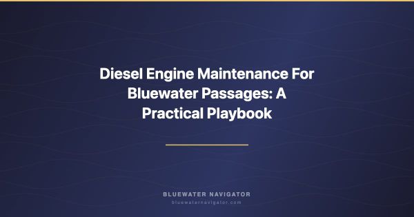 Diesel Engine Maintenance For Bluewater Passages: A Practical Playbook