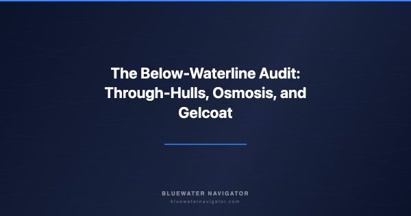 The Below-Waterline Audit: Through-Hulls, Osmosis, and Gelcoat