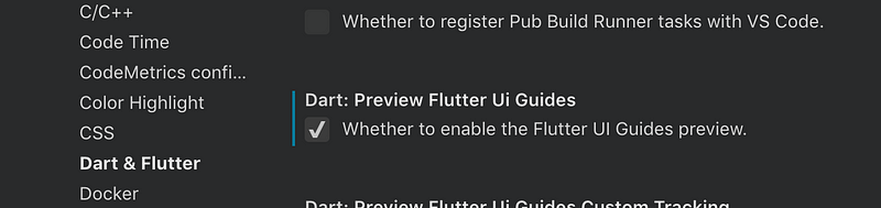 vscode에서 Flutter 위젯 UI 가이드 설정하는방법
