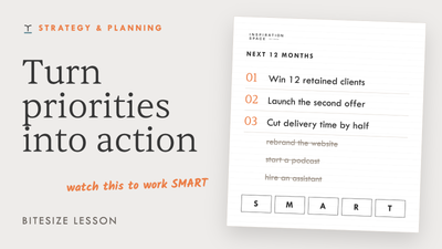 How to prioritise your business goals – Watch & Learn