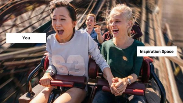 Frustrated entrepreneur finding clarity with business solutions - The Inspiration Space