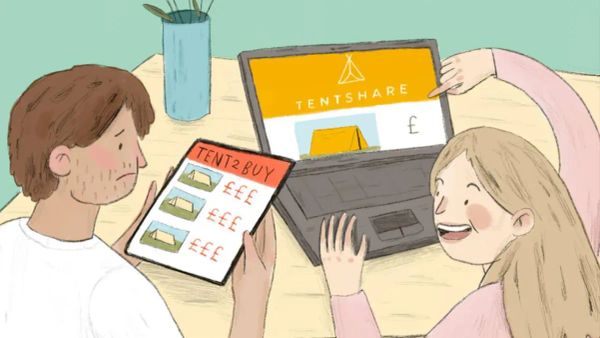 Outdoor camping and tent sharing peer-to-peer platform - The Inspiration Space