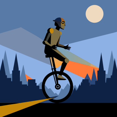 Robo-Tony Hawk on a Unicycle (Recraft.ai)
