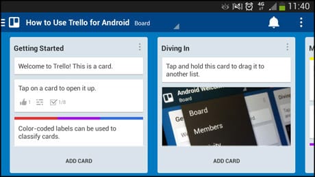 trello screenshot
