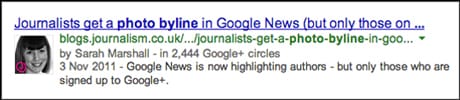 Google picture byline