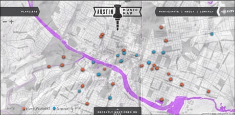 Austin Music Map