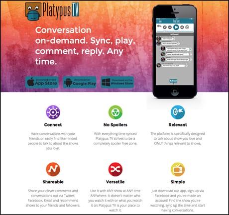 PlatypusTV screenshot