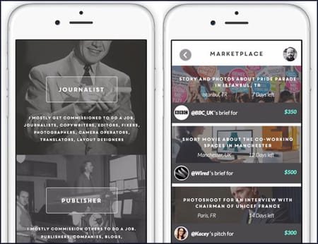 screenshots of wepressapp