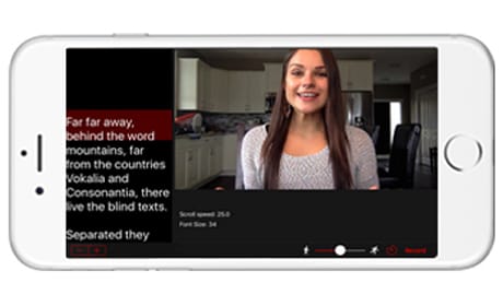 Video Teleprompter app