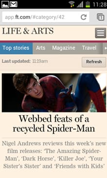 FT web app screen2