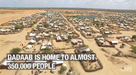 CNN refugee camp drone footage