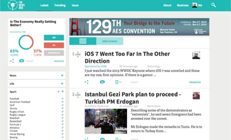 The News Hub news feed