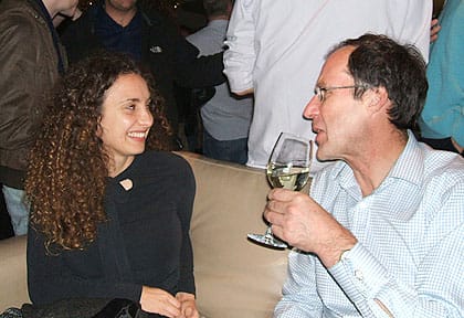 Life FM presenter Gabriella Incalza Kaplanova and Bob Chaundy, senior producer for BBC Television News