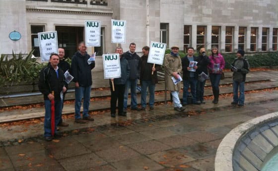 NUJ picket