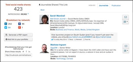 Muck Rack - Tool for journalists (2)