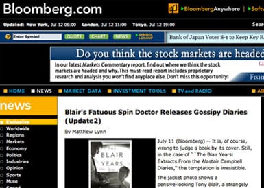 Bloomberg headline