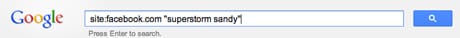 Facebook site search