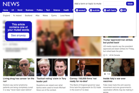 BBC experiments with negative news filters on its homepage to help readers with anxieties