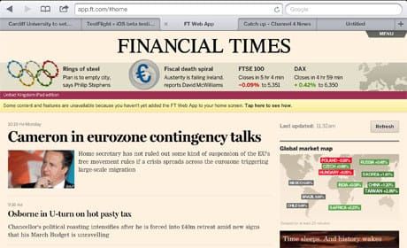 FT.com expects half audience to be via mobile by 2015