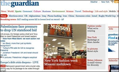 Guardian launches new homepage for US edition