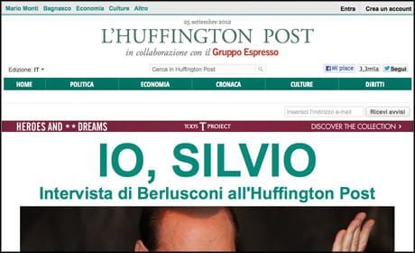HuffPo launches Italian edition with La Reppublica publisher