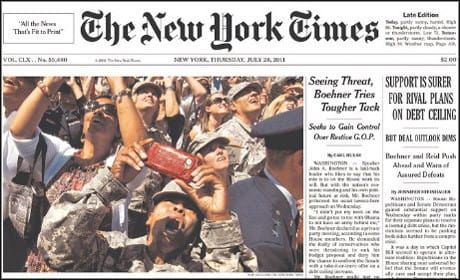 Injured war photographer returns to front page