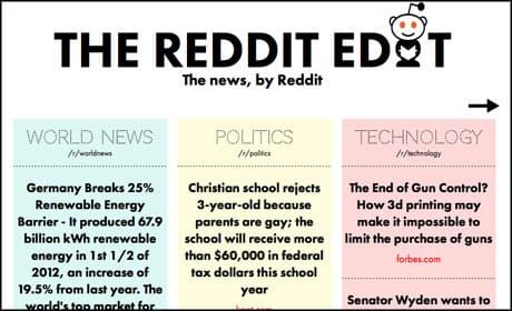 The Reddit Edit offers simplified source for story ideas