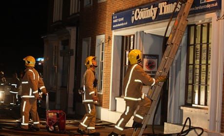 Journalists escape fire at West Sussex County Times