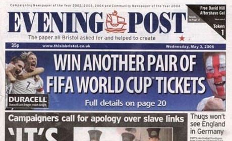 Twenty jobs at risk as Bristol Evening Post axes Saturday editon