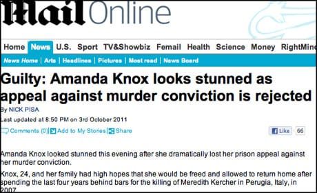 PCC censures Mail Online for Knox verdict report