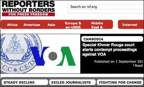 Reporters Without Borders suspends WikiLeaks mirror site