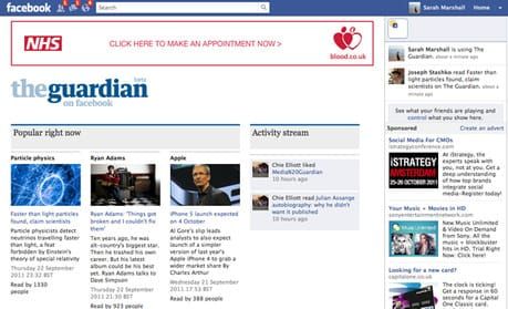 The Guardian and Independent launch Facebook apps