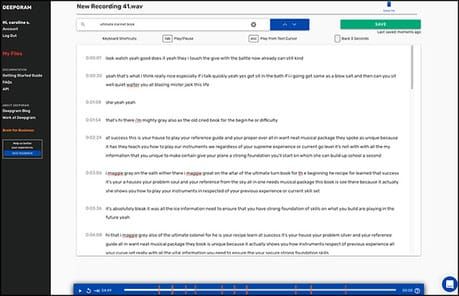 Tool for journalists: Brain, for finding keywords in your audio interviews