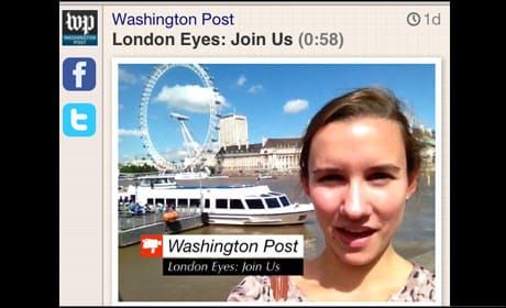 Washington Post to use Socialcam app for Olympics coverage
