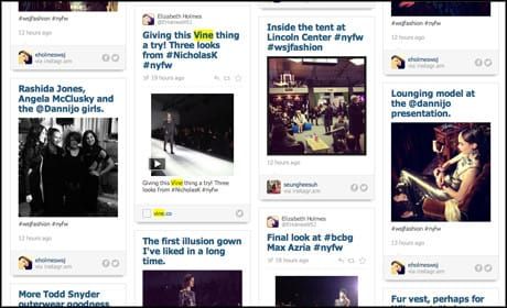 WSJ uses Vine to report on New York Fashion Week