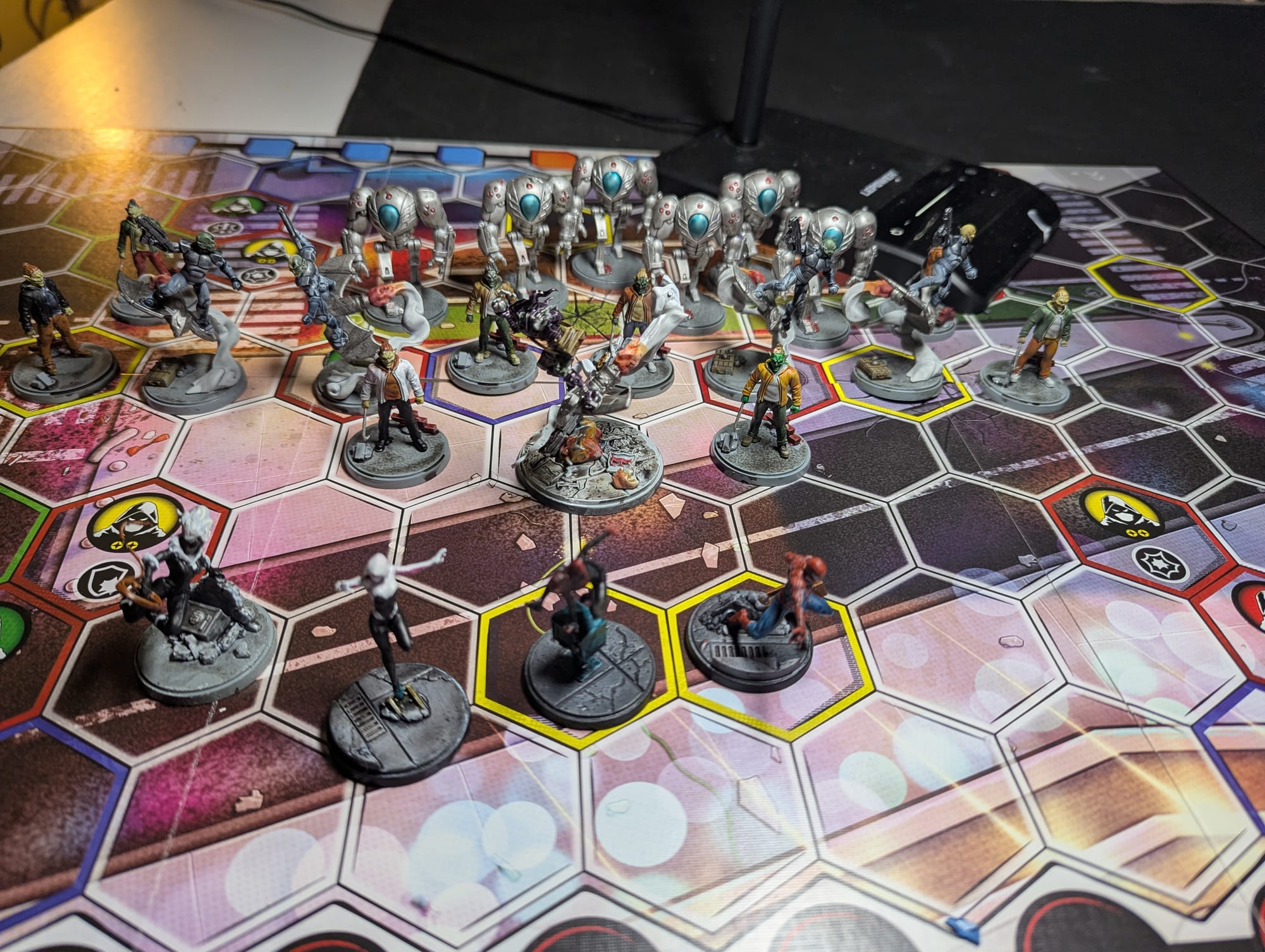 Marvel Crisis Protocol: Alliances miniatures painted (Ghost Spider, Spider-Man, and Ultimate Spider-Man I had already painted from a previous box)