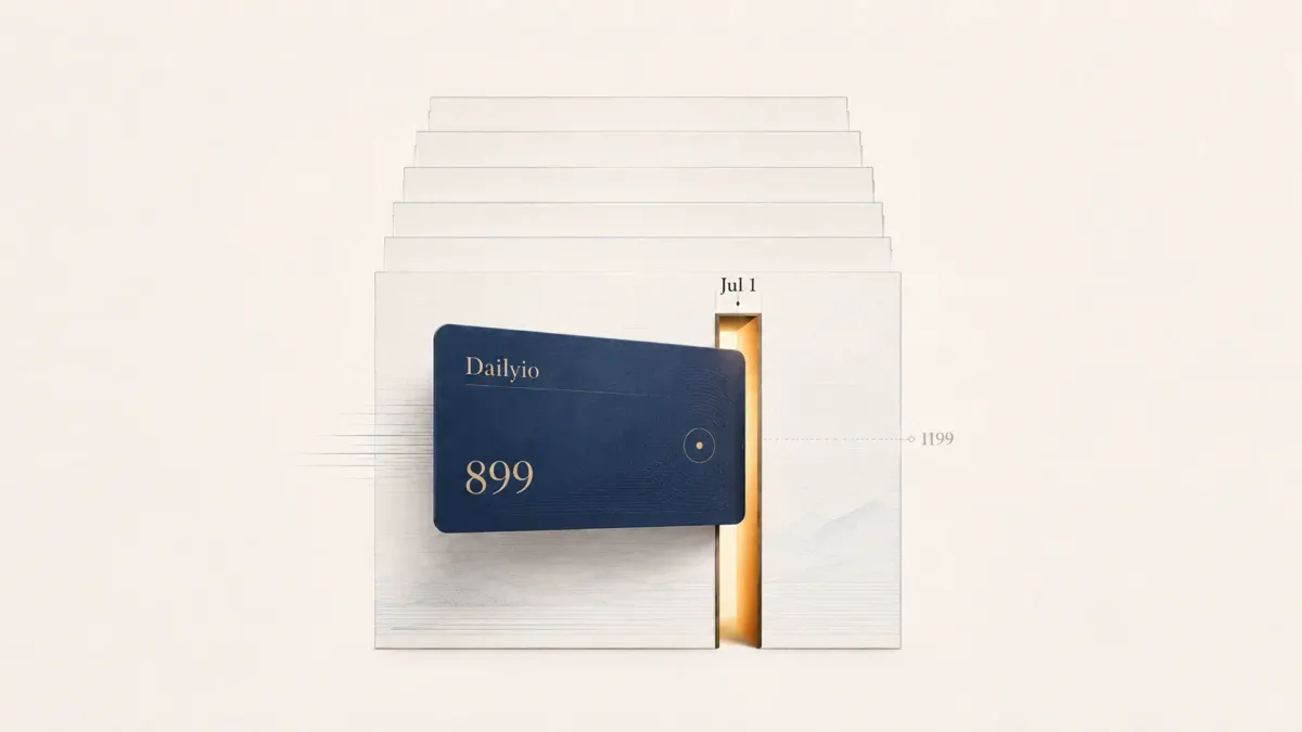 Dailyio 七周年：6 月 1 日至 7 日，年费会员 899 元