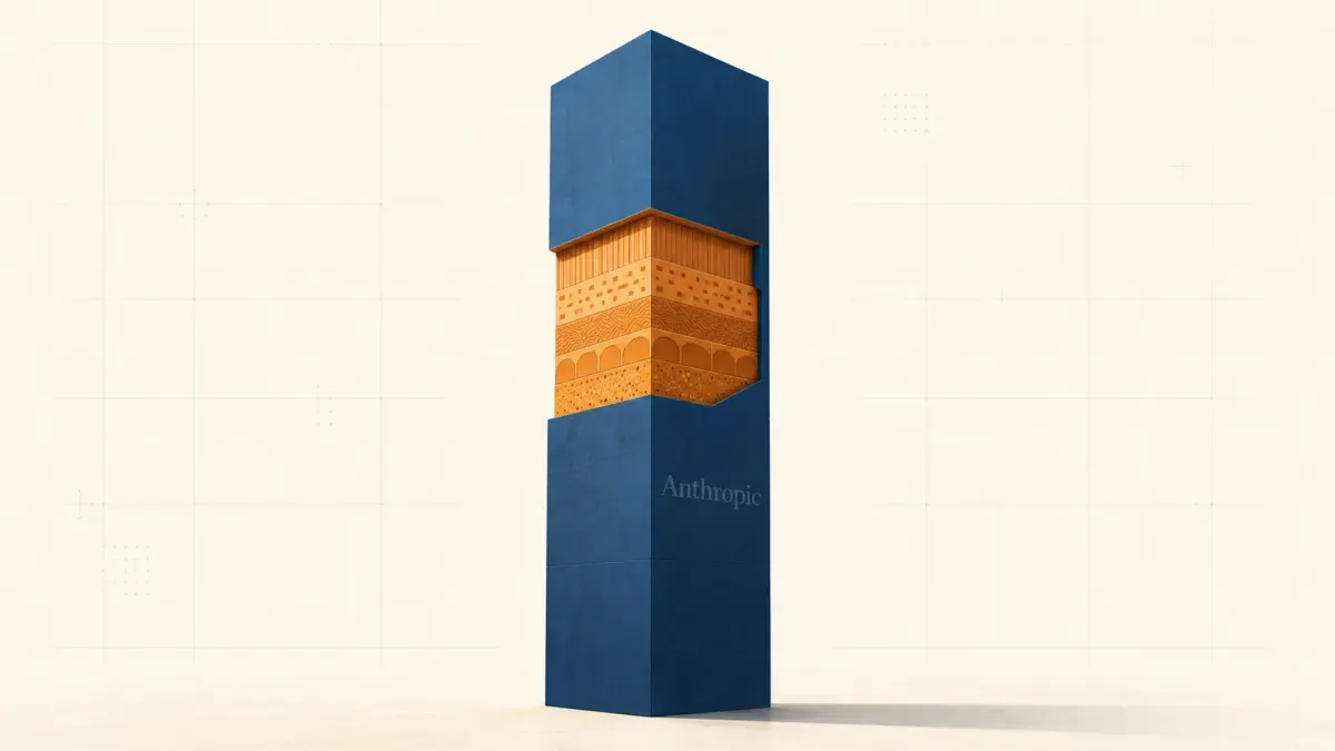 Anthropic 的收入增长柱被横向剖开，暴露出招股书必须披露的内部结构层级