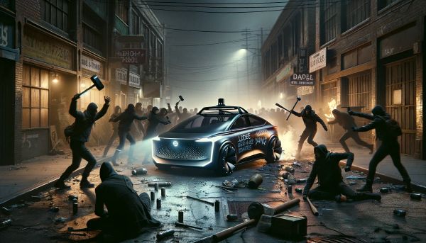 当自动驾驶车辆成为新卢德主义分子的目标｜Dailyio Briefing