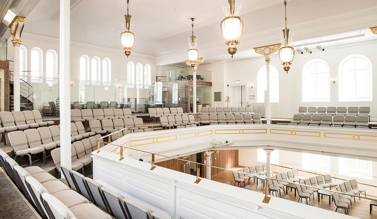 Den unika konferenslokalen i den gamla kyrkan