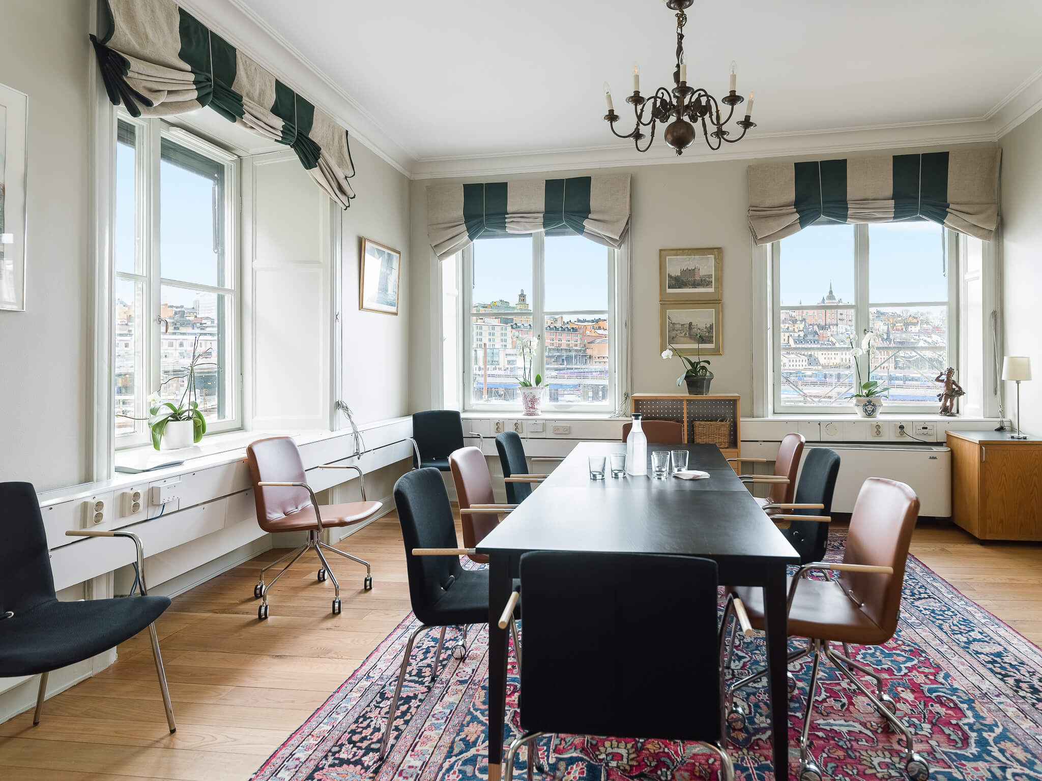 Mötesrum för konferenser i historisk miljö med fin utsikt över Stockholm