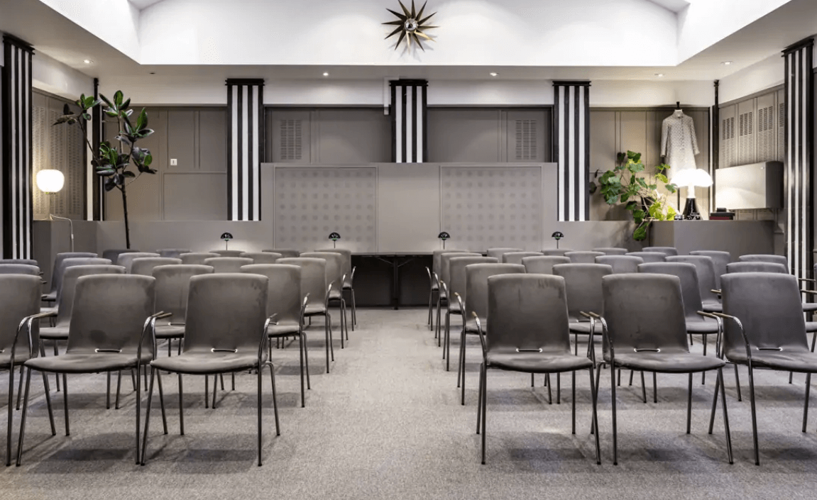 Stilrena Kreugersalen på Tändstickspalatset i centrala Stockholm