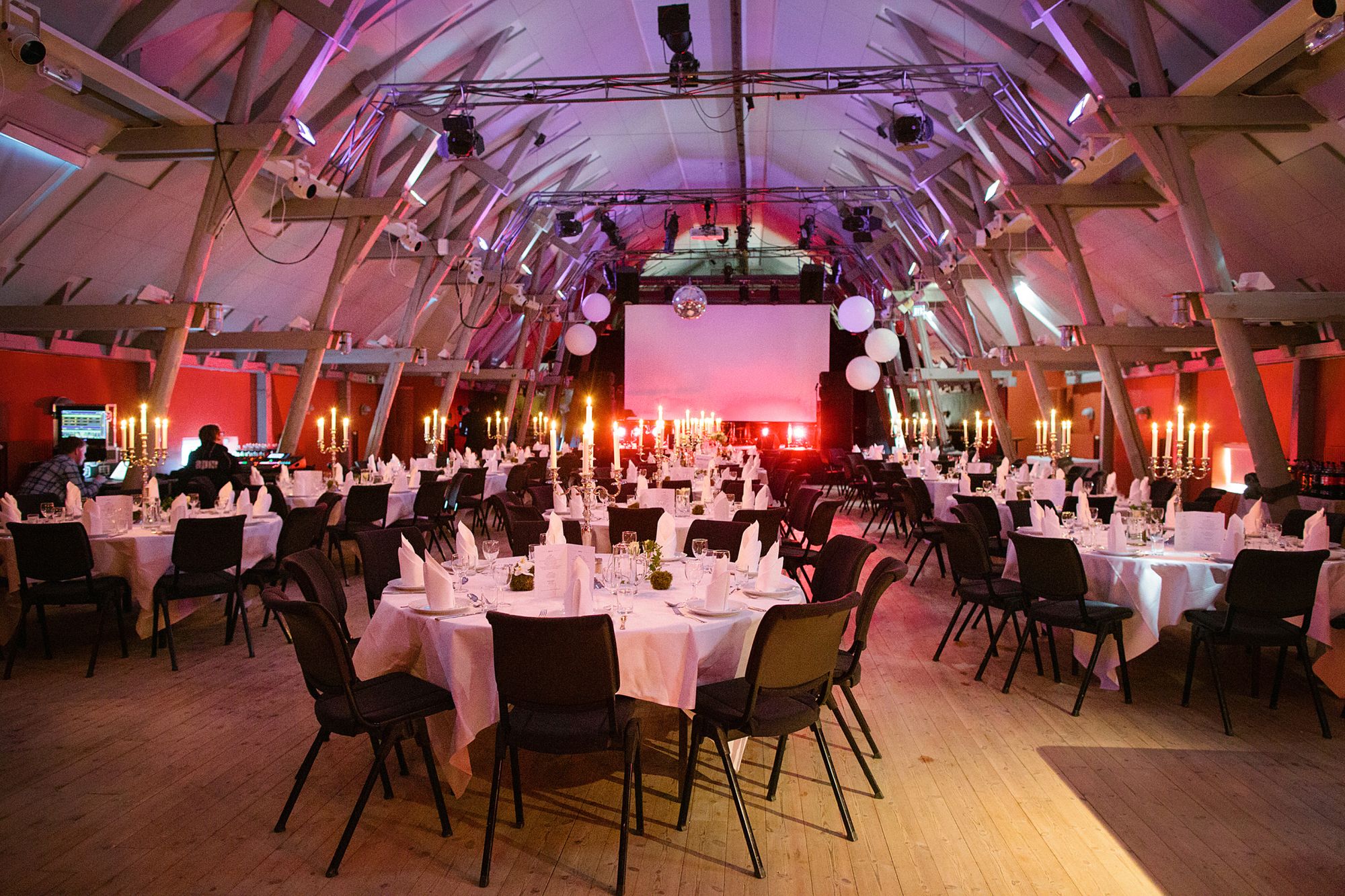 Höloftet på Subtopia är 300 kvadratmeter och används som festlokal 