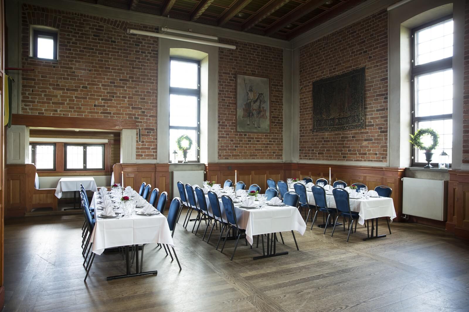 Riddarsalen är en fin bröllopslokal med imponerande takhöjd i Stockholm 