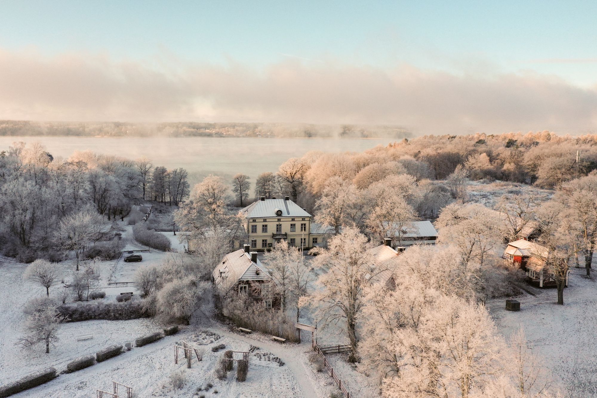 Riddersviks Herrgård lägger alltid krut på sina julbord och fina juldekorationer