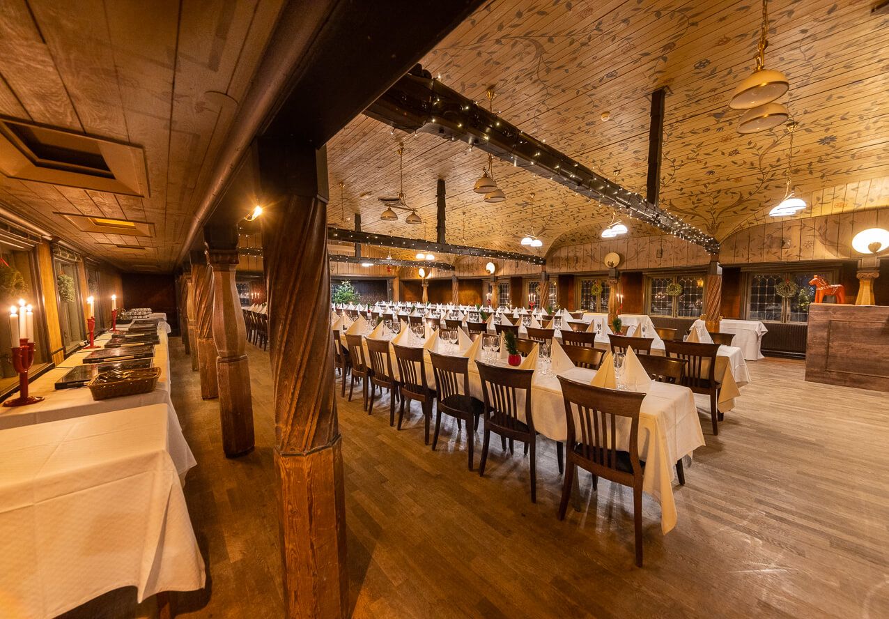 Arrangera en julfest i en unik miljö på Nyloftet & Herrgårdsvåningen på Skansen