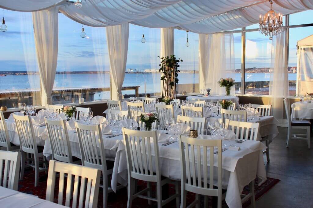 Festvåningen på Långedrags Värdshus en är perfekt festlokal vid havet i Göteborg