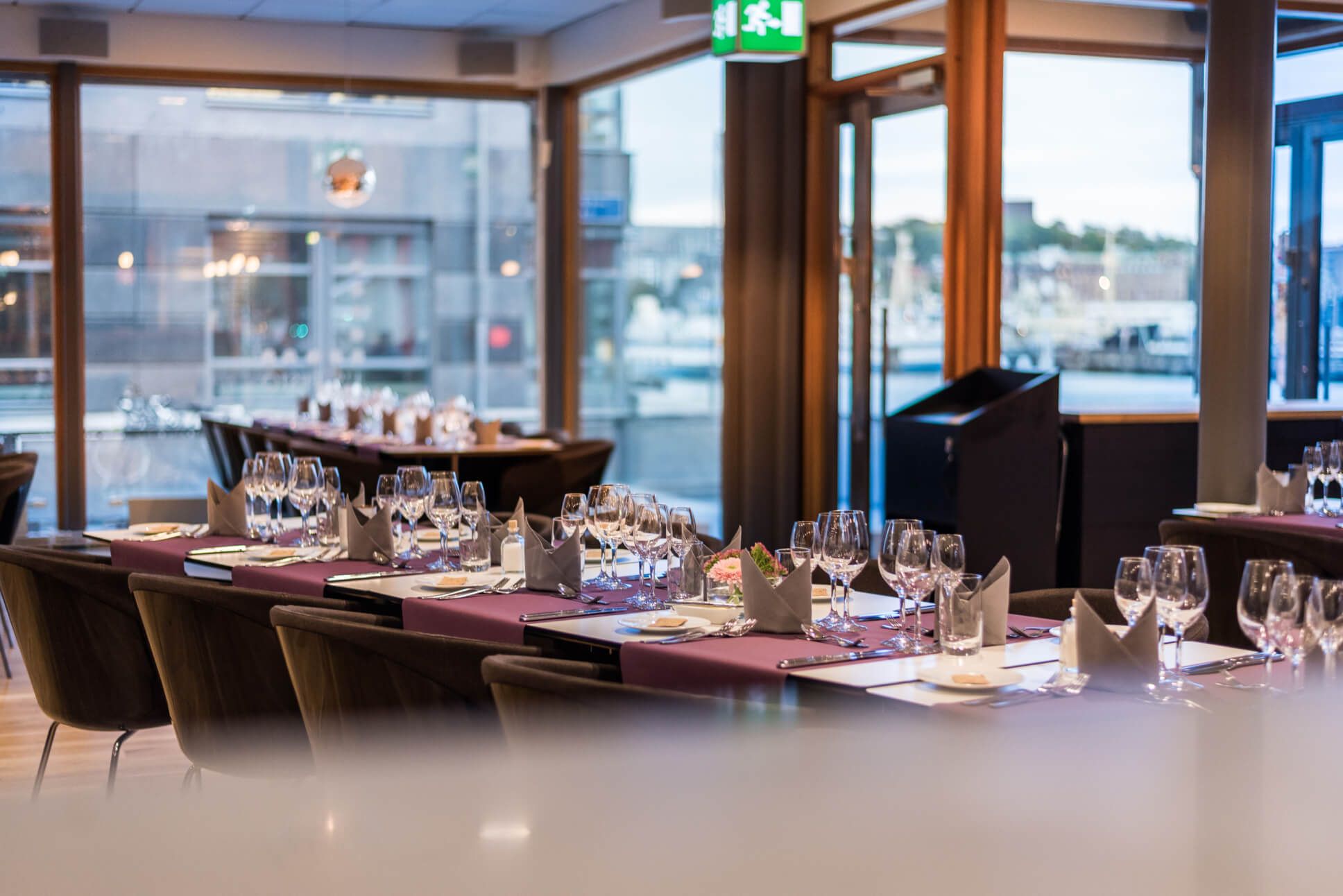 Restaurang L's Resto ligger på Lindholmen Science Park och fungerar även som festvåning