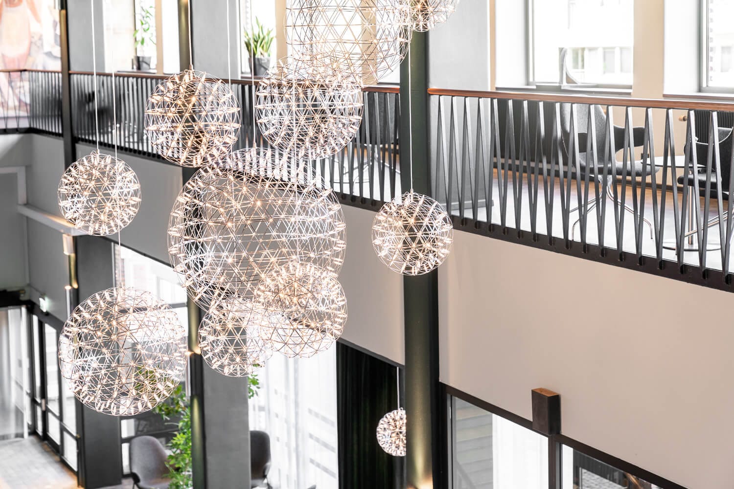 Foajén på den moderna mötesplatsen Folk Mat & Möten är en anpassningsbar festlokal